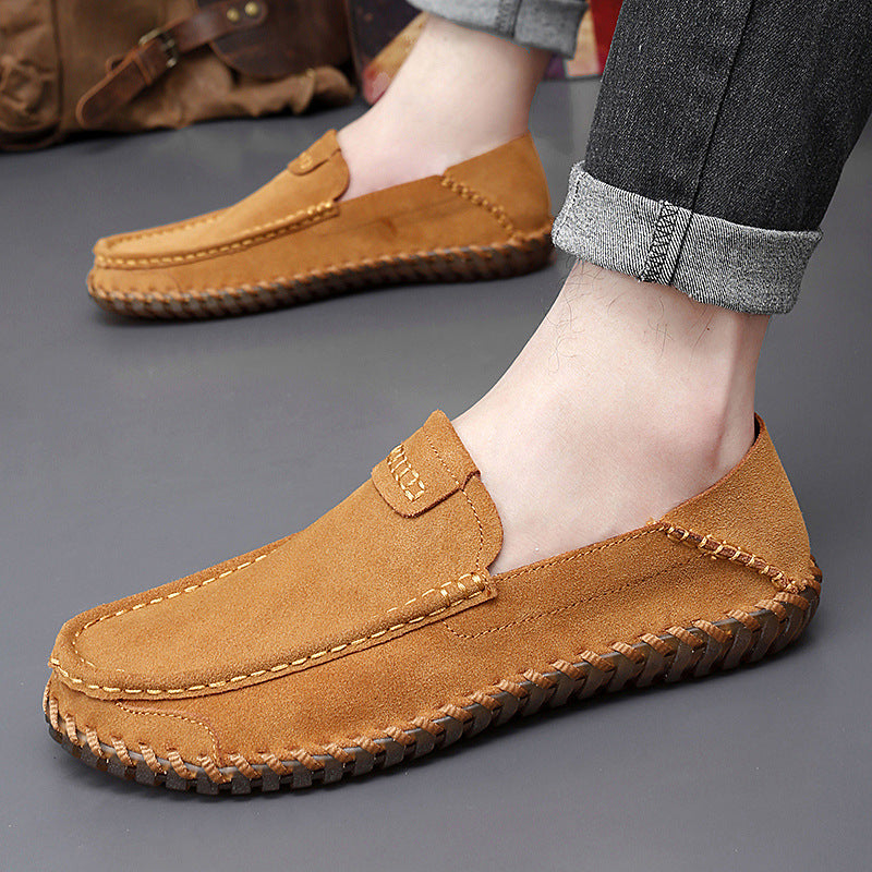 Autumn Leather Slip-on Lazy Shoes Men