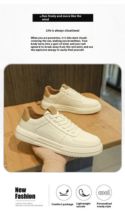 Men's Summer Breathable Casual Leather Shoes