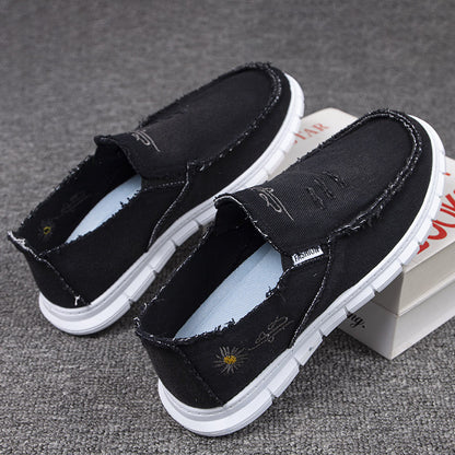 Men's Canvas Shoes Soft Bottom Breathable And Wearable